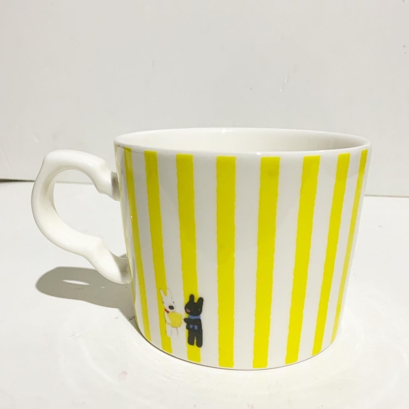 Ly sứ Gaspard Et Lisa sọc vàng - gốm sứ hoạt hình dễ thương phong cách Nhật Bản