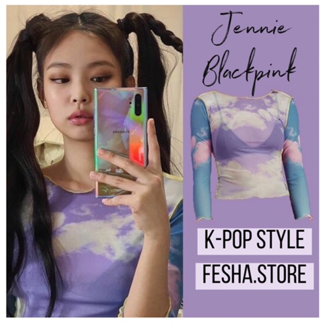 [ORDER] Áo Jennie mây trong suốt kèm bra mặc trong✨ Freesize dưới 55kg