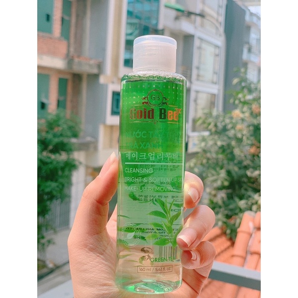 NƯỚC TẨY TRANG TRÀ XANH/HOA HỒNG Sạch Da Gold Bee