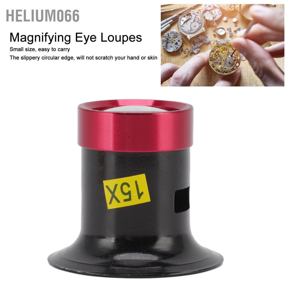 Kính Lúp Phóng Đại 15 Lần Bằng Hợp Kim Nhôm Chuyên Dụng Cho Thợ Sửa Đồng Hồ