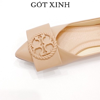 Giày búp bê nữ GÓT XINH B2 da mờ đế bệt