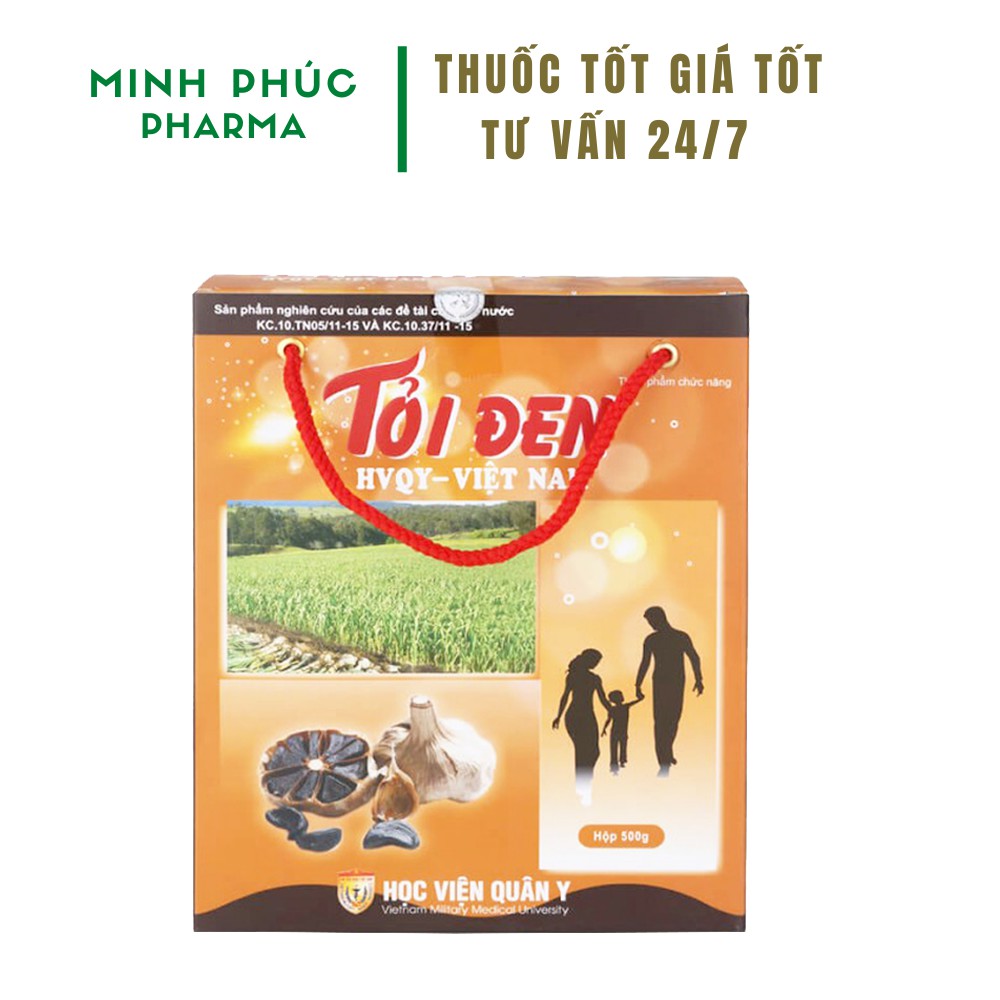 Tỏi đen hộp 500gr - tỏi đen học viện quân y giá tốt chính hãng