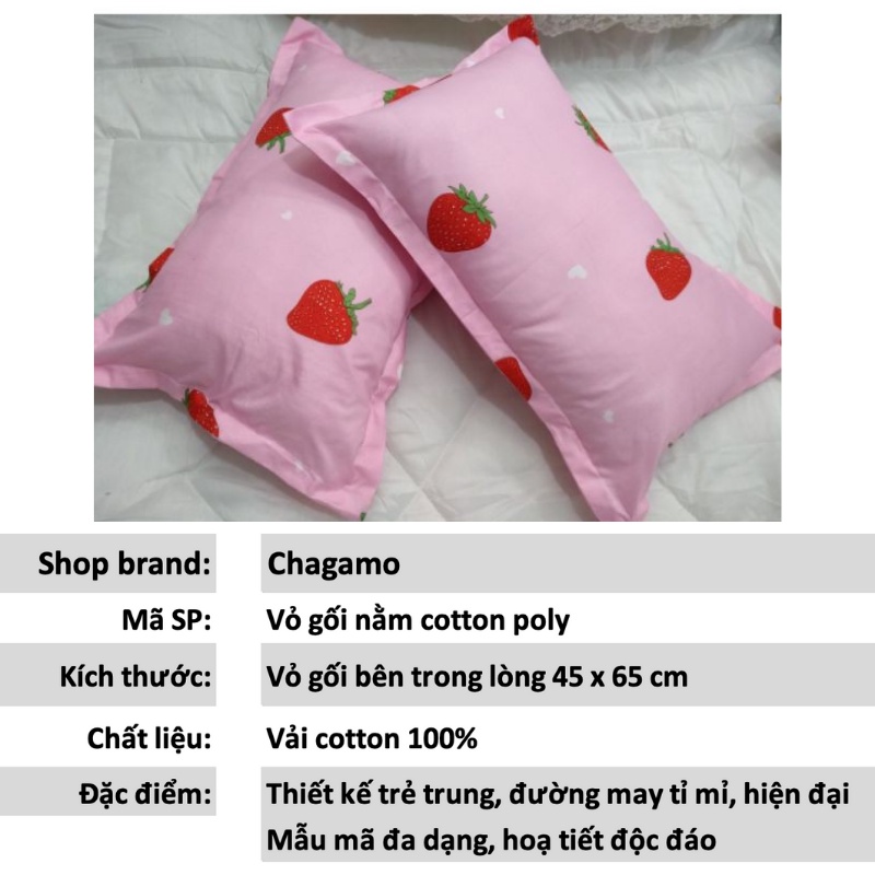 Vỏ gối Vỏ gối nằm 45x65 cotton cao cấp Được chọn mẫu | BigBuy360 - bigbuy360.vn