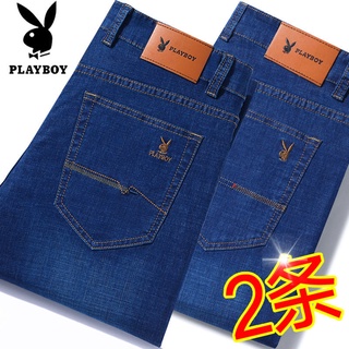 Quần jean nam Quần Jean Dài Ống Đứng Dáng Rộng Phong Cách Playboy Thời Trang Mùa Hè Cho Nam