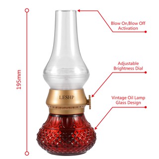 Đèn LED để bàn giả đèn dầu kiểu retro