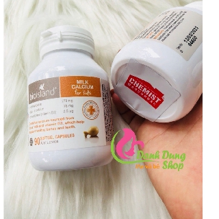 (Tem Chemist) Canxi milk Bioisland làm từ sữa bò- chuẩn Úc- (date xa)