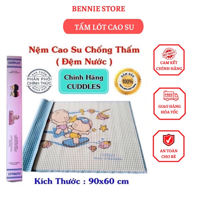 Tấm lót cao su chống thấm cho bé, Miếng lót sơ sinh chính hãng