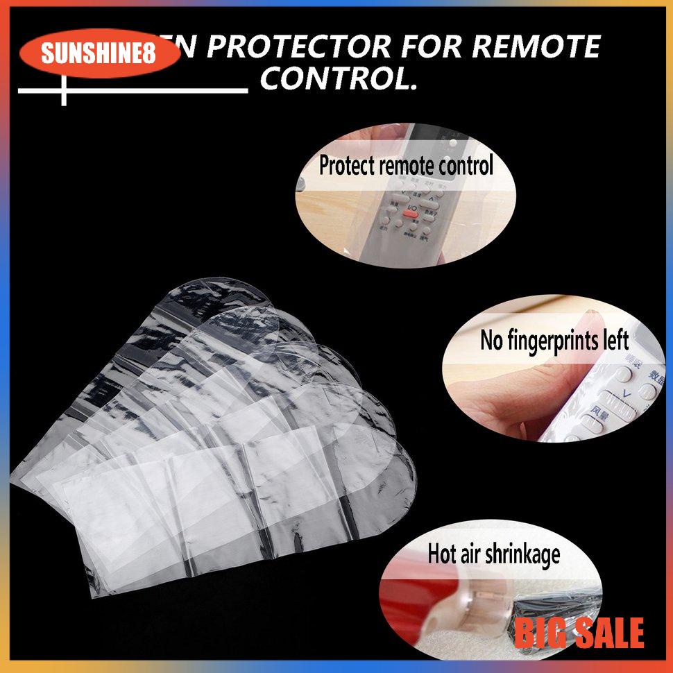 【SUN】Remote Controller Cover Heat Shrink Film Air Condition Controllers Case