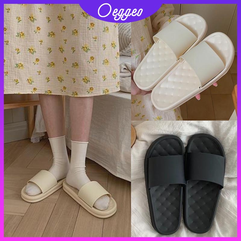 oeggeo shop Đôi dép nữ Mảnh mông rậm rạp vơ dép lê