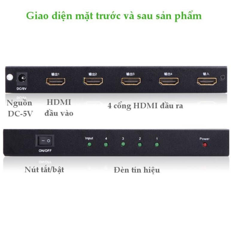 Bộ chia HDMI 1 ra 4 chính hãng Ugreen UG-40202 ✔HÀNG CHÍNH HÃNG ✔