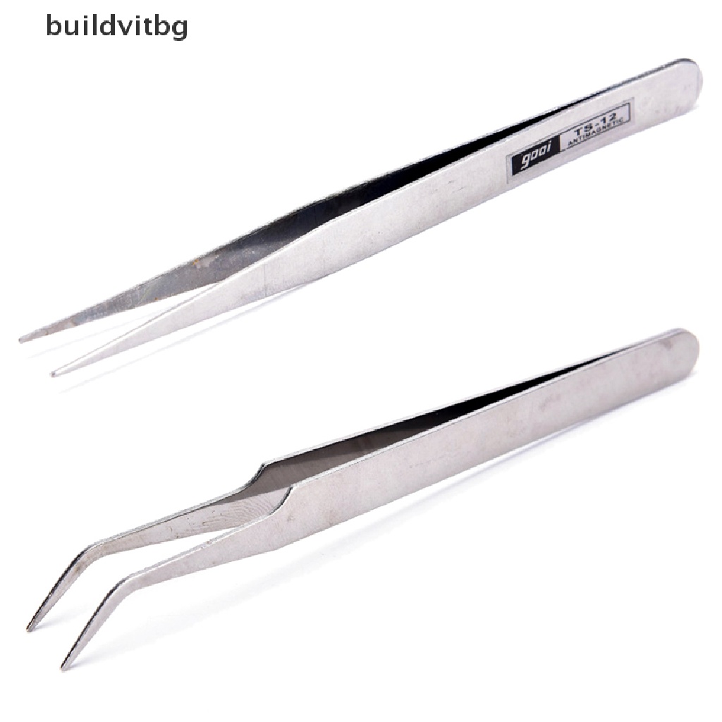 Set 2 Cây Gắp Đá Trang Trí Móng Tay Bằng Thép Không Gỉ