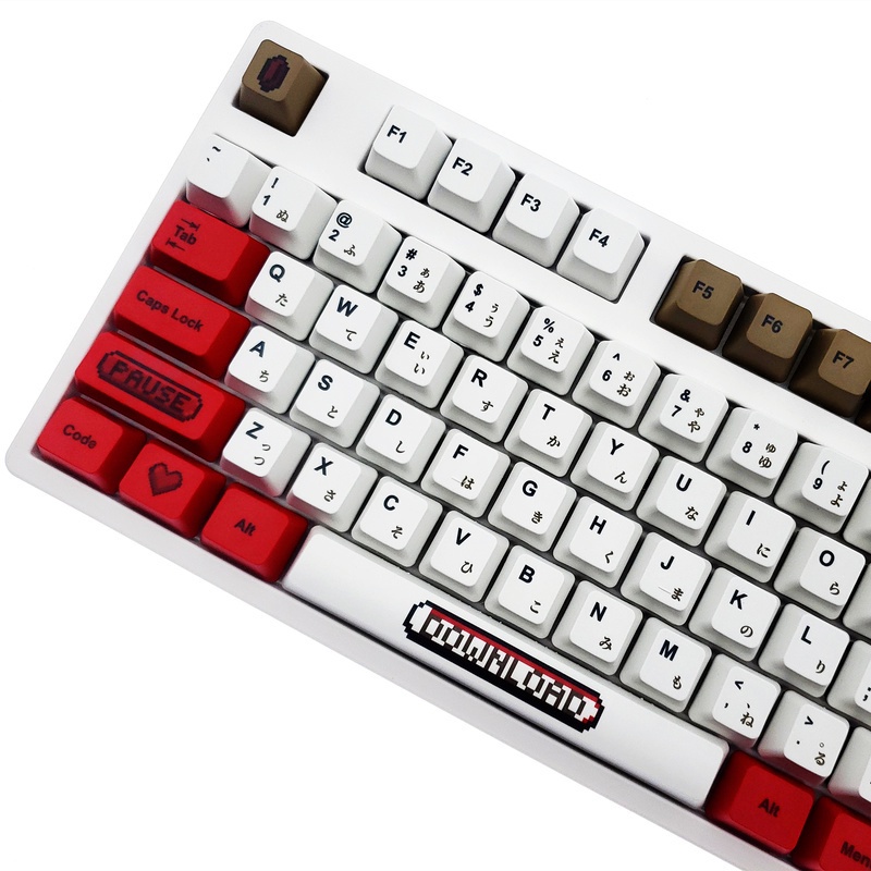 Keycap bàn phím cơ PBT nhuộm thăng hoa cho bàn phím 108/104/87/61 phím OEM cá tính chủ đề hoạt hình trò chơi