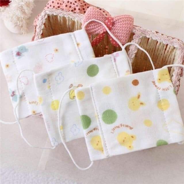 Sét 5 khẩu trang xô hàng xuất Nhật cho bé từ 0_6m