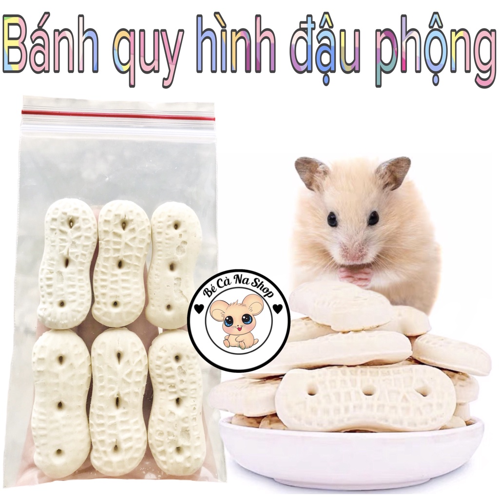 bánh quy hình đậu phộng(6cái) , thức ăn cho hamster thỏ bọ sóc...bé cà na