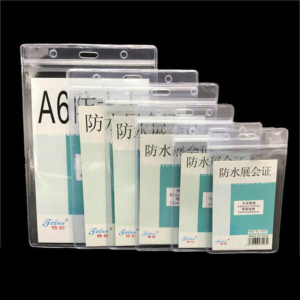 ELEGANT Set 10 Hộp Đựng Thẻ ID Bằng PVC Tiện Dụng Cho Trường Học / Văn Phòng Ốp