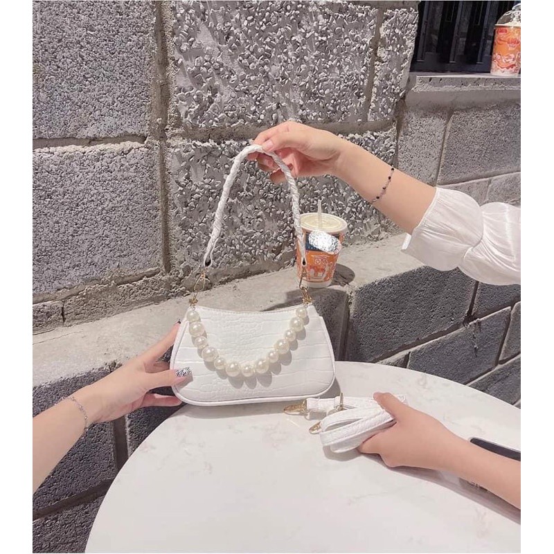 [HOT TREND] Túi kẹp nách ngọc quai bện da rắn hot trend đây ah(đeo vai xinh lắm luôn, hàng 2 dây có video sẵn nhé) | BigBuy360 - bigbuy360.vn