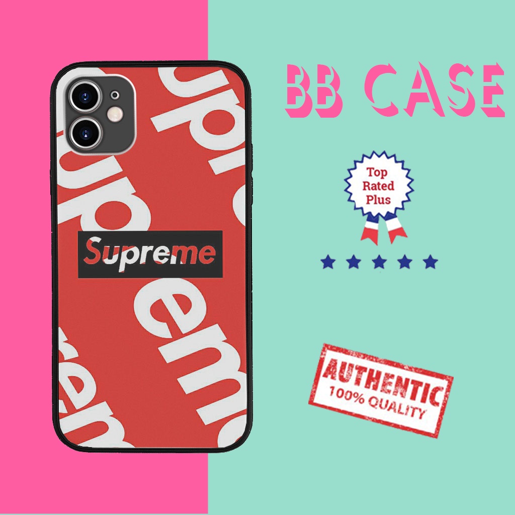 Ốp ĐT SUPREME xu thế hình nền đỏ chữ supreme ấn tượng dành cho Iphone 5 đến 12 Promax SUPPOD00075