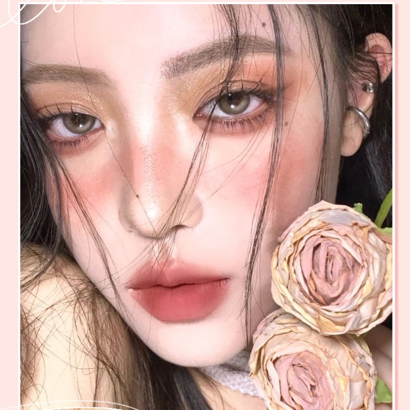 Hllr Bảng Phấn Mắt Chín Màu Lì Khoai Tây Nghiền Trong Suốt Phong Cách Mới