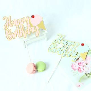 chữ HPBD cream/ 1 cái