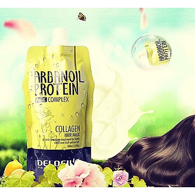 Hấp phục hồi Collagen dưỡng ẩm Delofil dạng túi 500ML