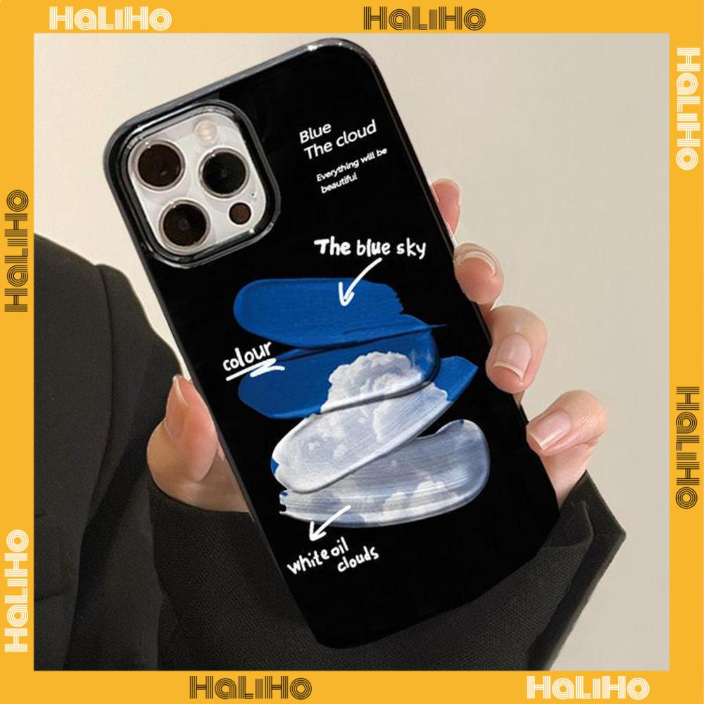 Ốp điện thoại TPU silicone họa tiết đám mây sơn màu thích hợp cho IPHONE 13 PRO MAX 12 PRO MAX 11 PRO MAX 7 PLUS X XR