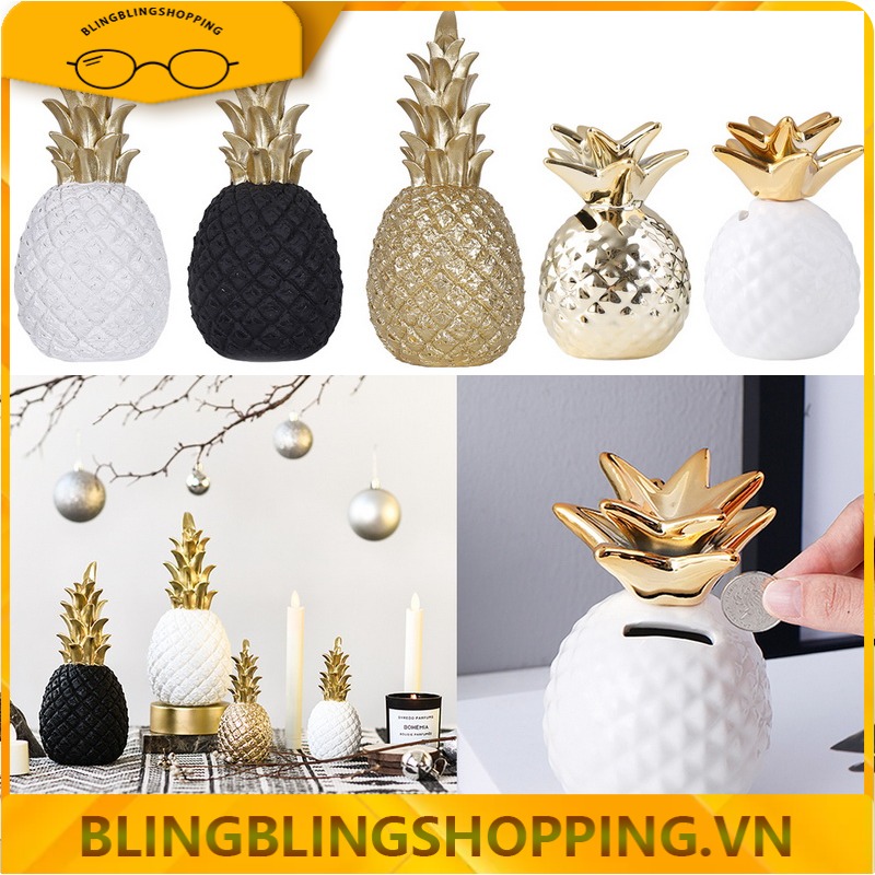Quả Dứa Lấp Lánh Trang Trí Nội Thất