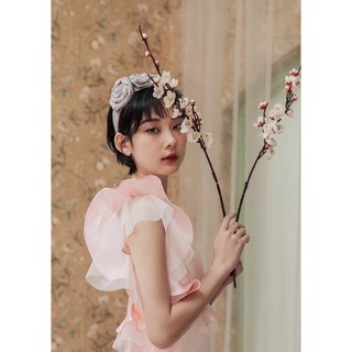 Bờm băng đô hoa hồng