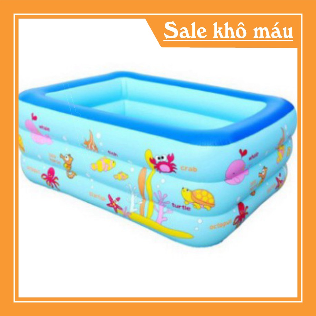 BỂ BƠI PHAO BƠI 1,2M/1,3M/1,5M/1,8M/2,1M CHỮ NHẬT 3 TẦNG