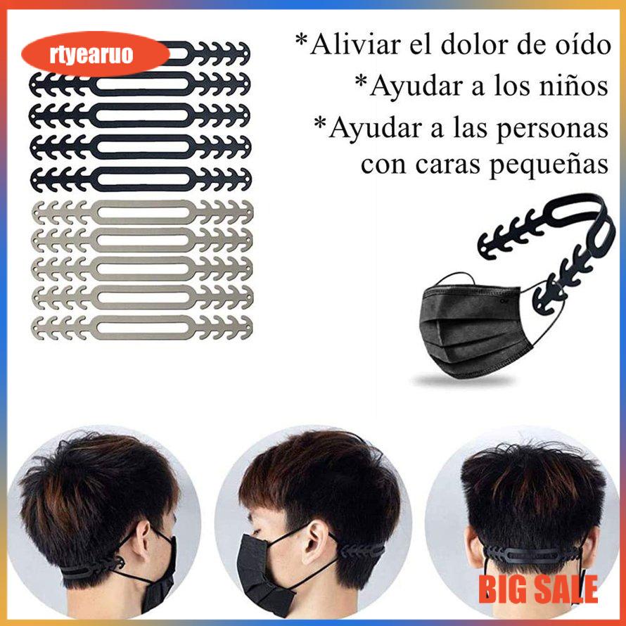 Dụng Cụ Móc Đeo Khẩu Trang Bằng Silicone Chống Rơi Có Thể Điều Chỉnh Độ Dài