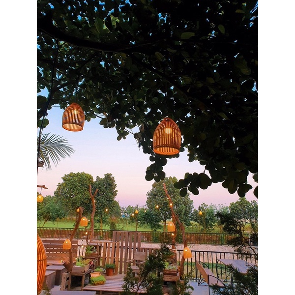 Chao đèn hình nơm trang trí nghệ thuật nhiều size