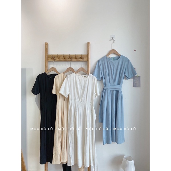 [ẢNH THẬT/VIDEO]Váy Lorita dáng dài Hàn Quốc  Đầm thanh lịch thiết kế xếp li chít eo tôn dáng | BigBuy360 - bigbuy360.vn