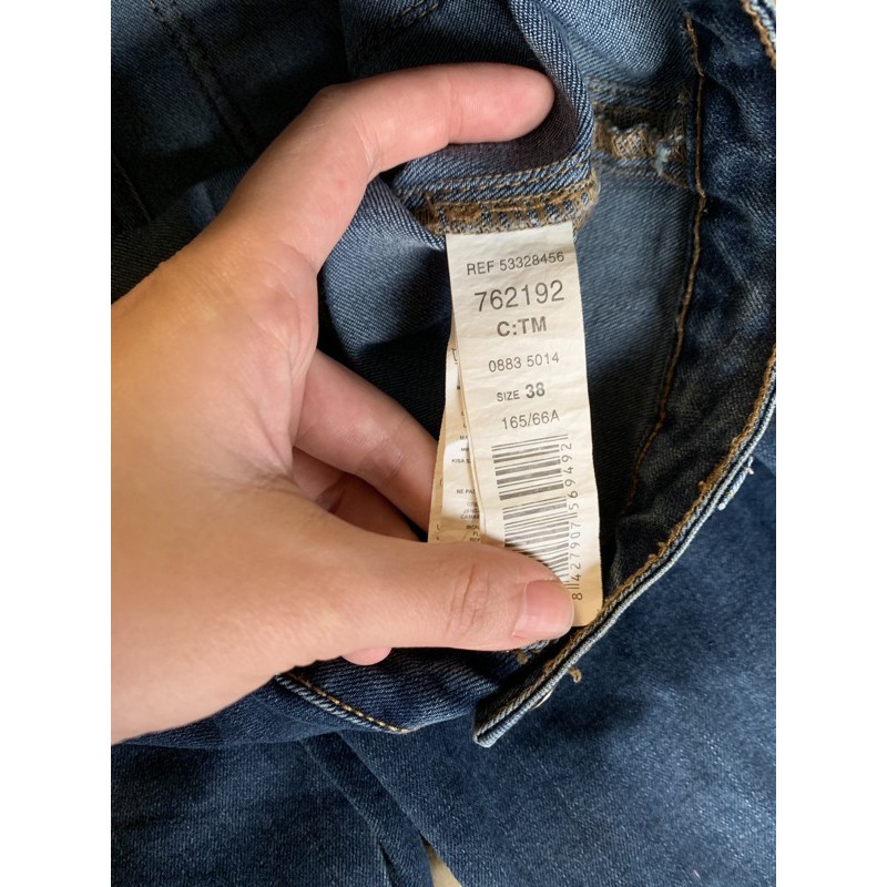 áo sơ mi trăng h&m + quần bò mango sz S