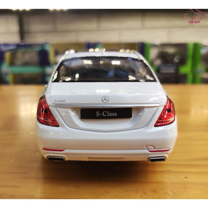 Xe Mô Hình - Mô hình xe Sắt Mercedes-Benz S500 Welly FX tỉ lệ 1:24 màu trắng