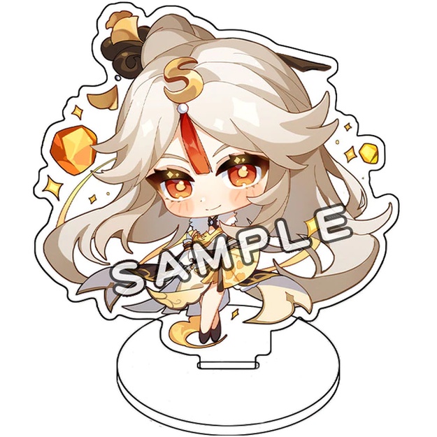 Mô Hình Standee Anime Anime Genshin Impact Shogun Zhongli Xiao Chất liệu Acrylic trang trí góc học tập bàn làm việc