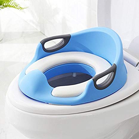 Bệ thu nhỏ bồn cầu cho bé yêu mẫu mới có tay vịn