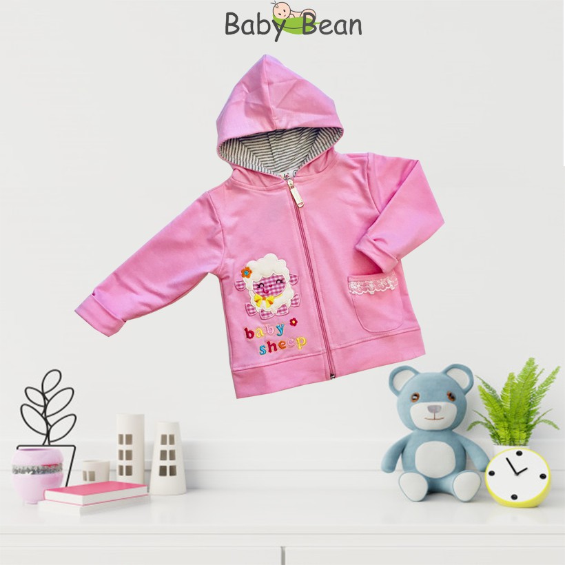 Áo Khoác Thêu Cừu bé gái BabyBean (HỒNG/VÀNG)