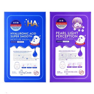 Hộp 20 miếng Mặt Nạ Dưỡng Ẩm Dưỡng Trắng Da Maycreate