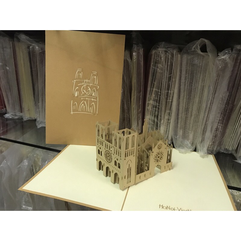 Nhà Thờ Lớn  Hà Nội - Church - Thiệp 3D