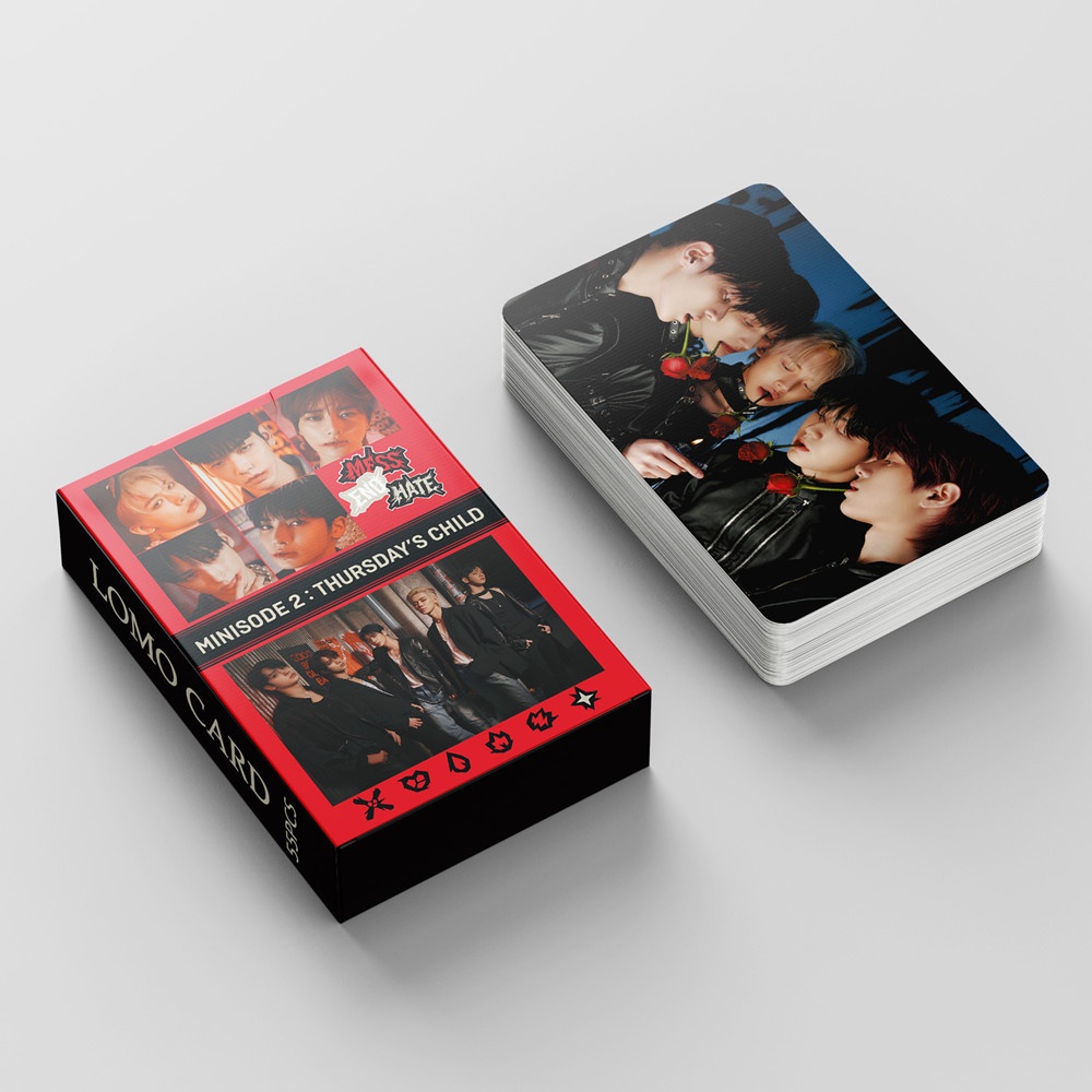 Hộp 55 Thẻ Hình Nhóm Nhạc Kpop TXT 2 Tỉ Lệ Thứ Năm