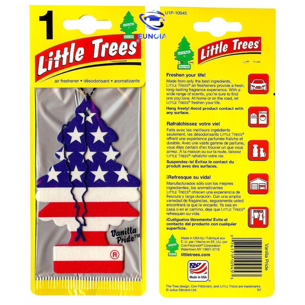 Cây Thông Thơm Little Trees Khử Mùi Treo Xe Ô Tô, Tủ Quần Áo