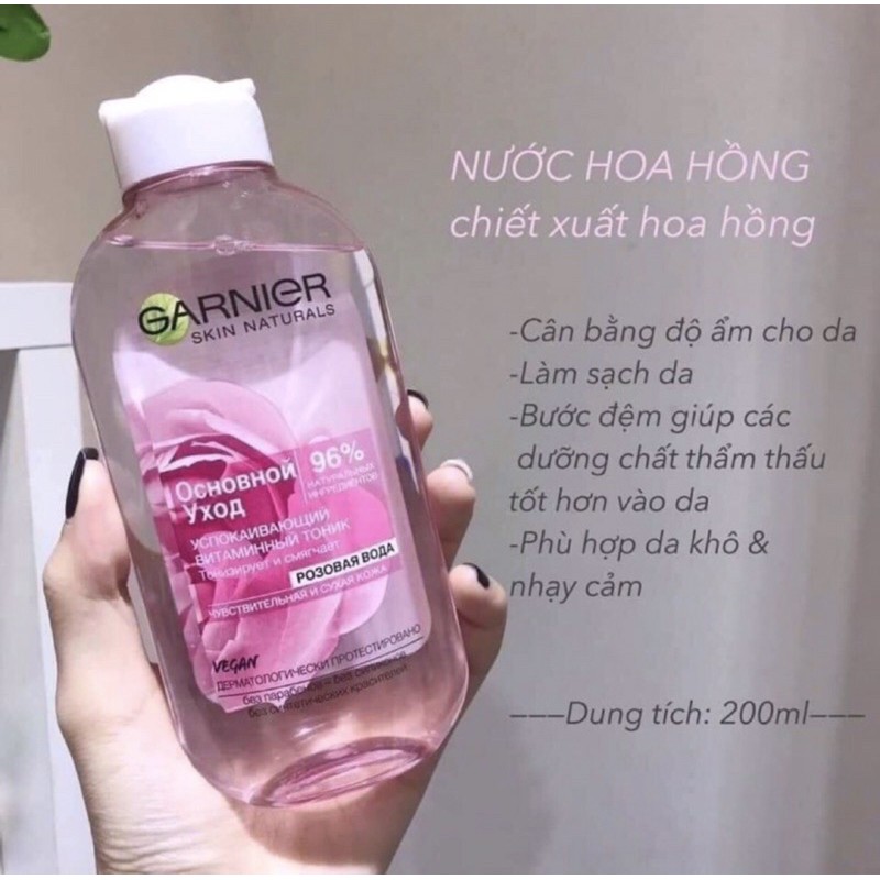 Nước hoa hồng Ganier của Nga