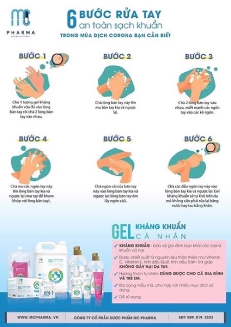 [CHÍNH HÃNG PHARMA] Gel rửa tay kháng khuẩn, Nước rửa tay kháng khuẩn | BigBuy360 - bigbuy360.vn