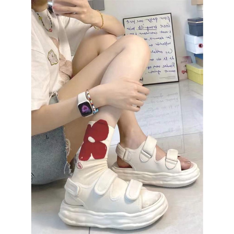 Giày Sandal Khóa Dán Thời Trang Dành Cho Nữ