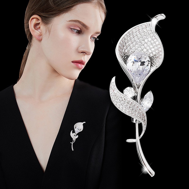 Bộ sưu tập cài áo hình hoa đính đá sang trọng GC314 và các mẫu khác