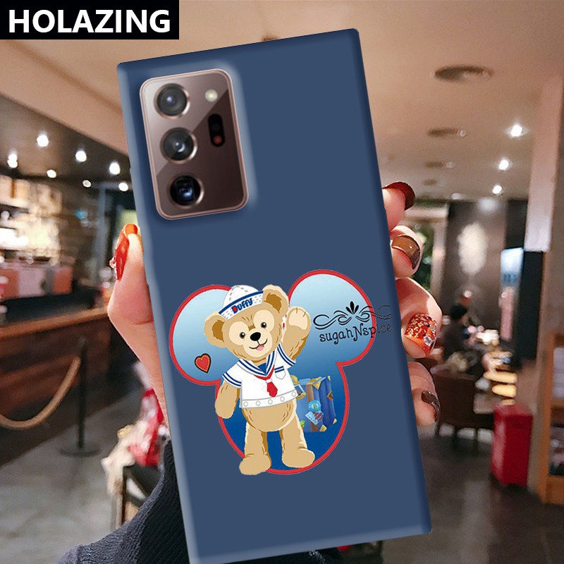 Samsung Galaxy A02S A21S A42 A31 A12 S8 Plus A7 2018 A750 iPhone 6S 6 Candy Color Phone Cases vỏ điện thoại Duffy Shelliemay Disney Bear Soft Silicone Cover