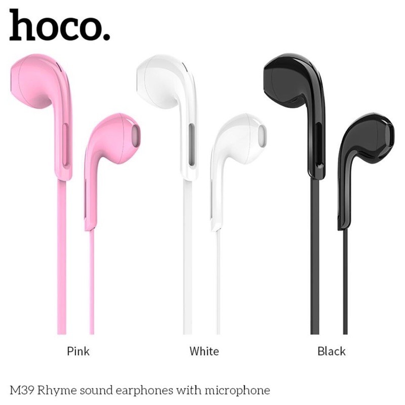 Tai nghe nhét tai chân tròn 3.5 Hoco M39 chính hãng cho điện thoại và máy tính bảng
