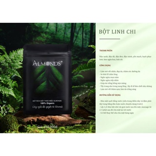 BỘT LINH CHI ALMONDS BAO BÌ MỚI CHẤT KHÔNG ĐỔI