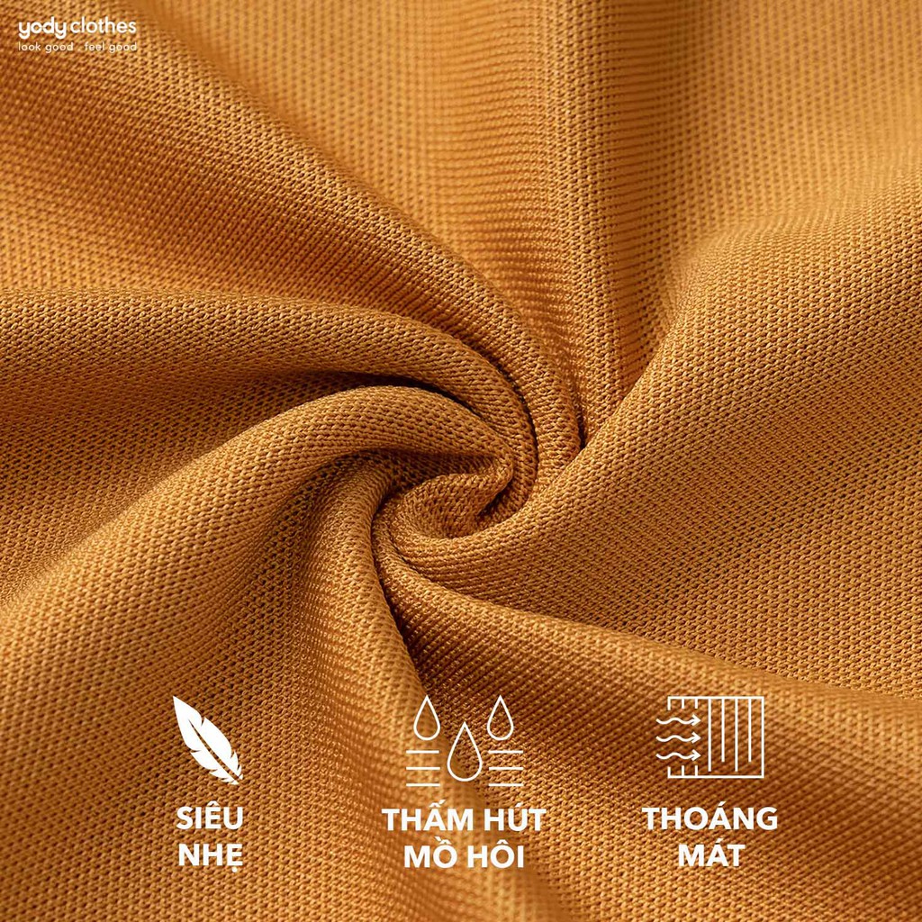 Áo thun phông nữ YODY Coolmax cổ bẻ ngắn tay cao cấp APN3516