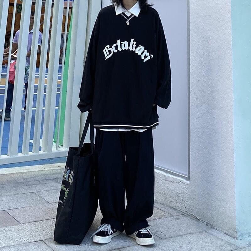 [Mã WASKT304 giảm 15% tối đa 30K đơn 99K] Áo Sweater Viền BLACKAIR Unisex | BigBuy360 - bigbuy360.vn