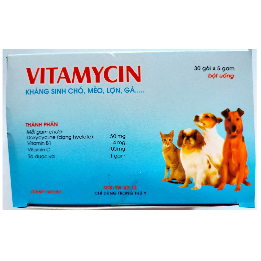 VITAMYCIN 5g  Chuyên dùng cho chó, mèo